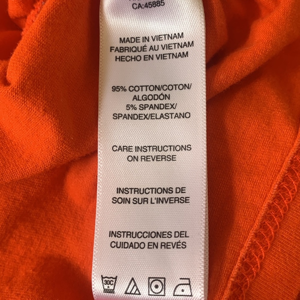 Orange Women's Top, Michael Kors, L, like new - Picture 7 of 7